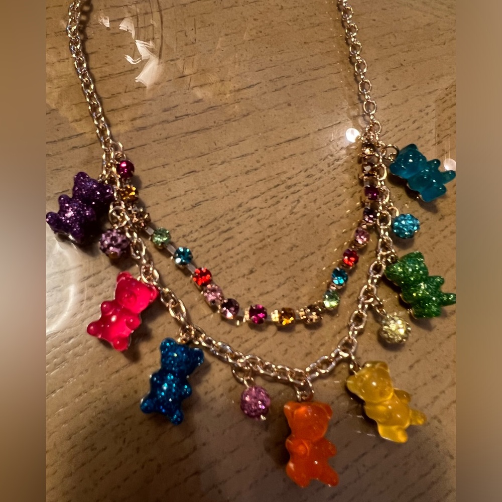 -Betsey Johnson. Teddy bears Necklace 💕